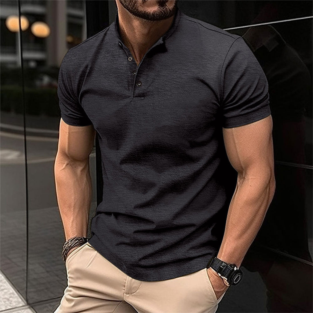 Lino Herren Poloshirt | Atmungsaktiver Stoff, Klassischer Schnitt 0
