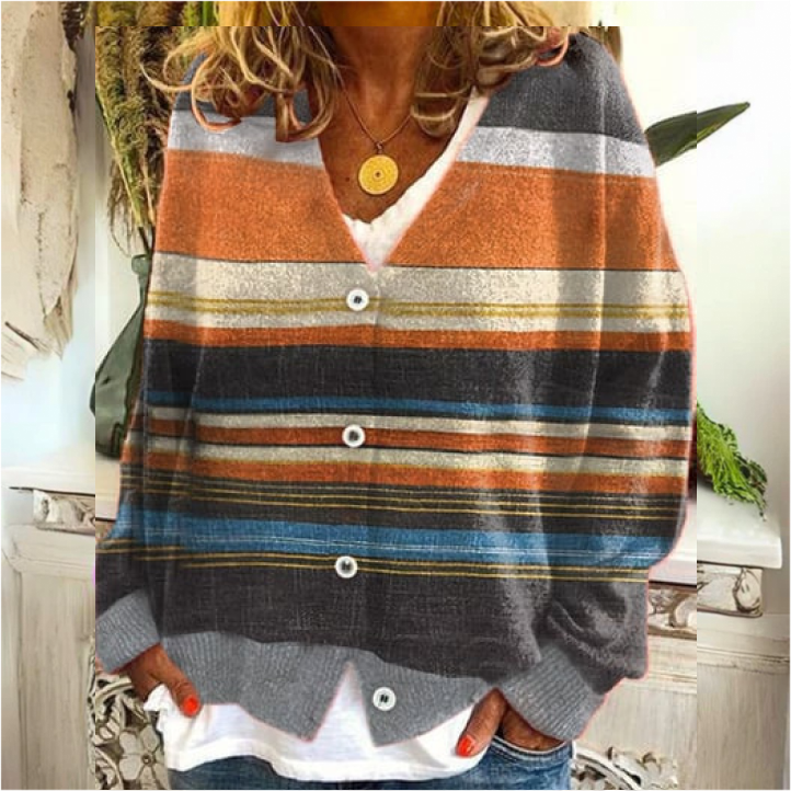 Amira Damen Strickjacke | Blumenmuster, Warm und Bequem 6