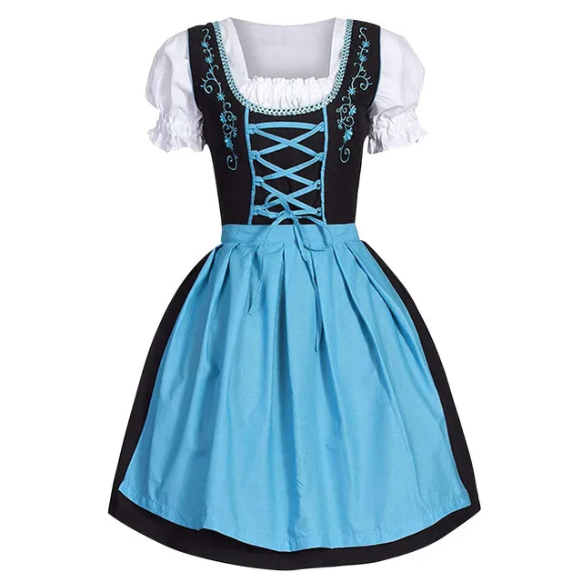 Ayla Damen Trachtenkleid | Modernes Dirndl mit Ausgefallenem Ausschnitt 0