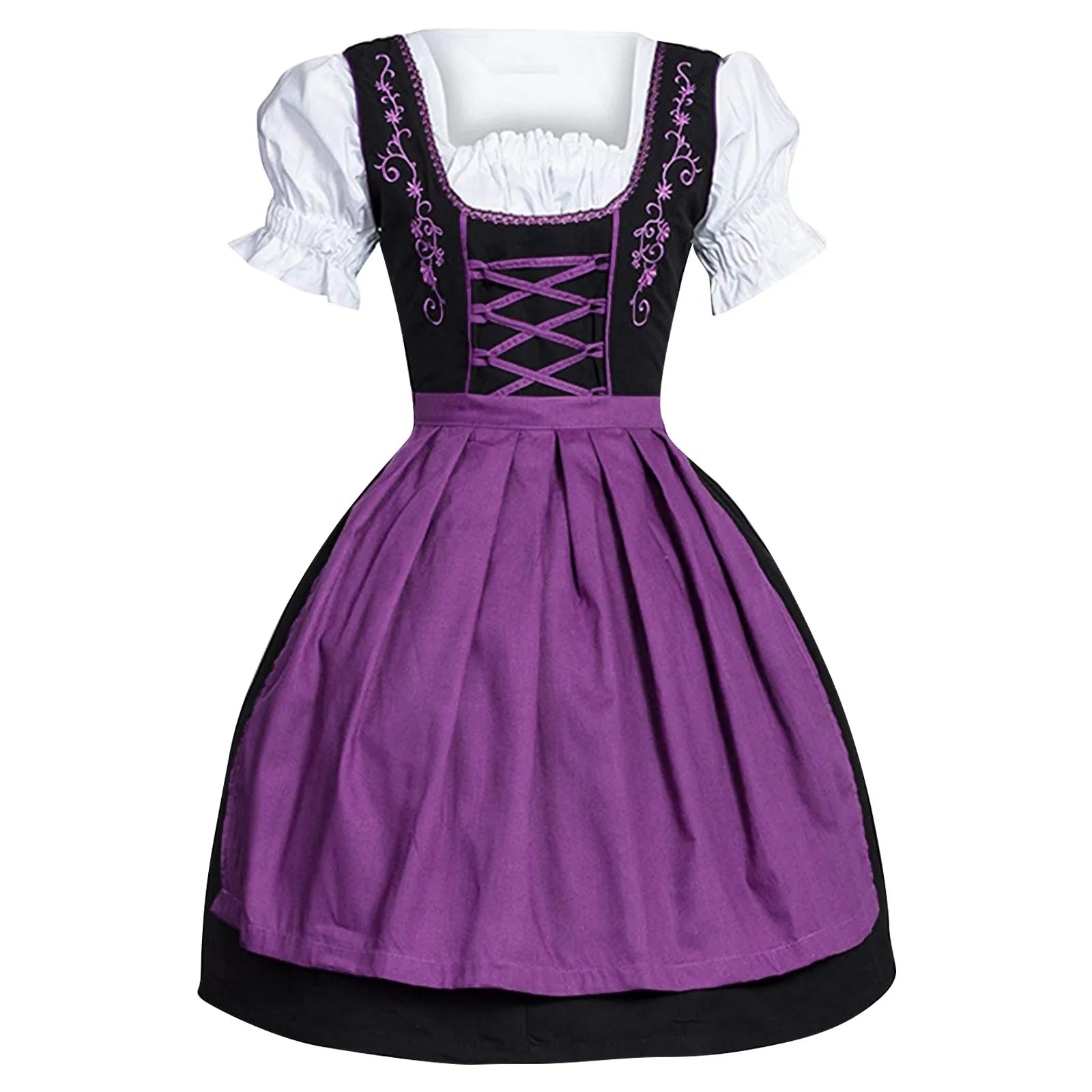 Ayla Damen Trachtenkleid | Modernes Dirndl mit Ausgefallenem Ausschnitt 2