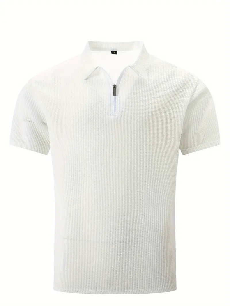 Elian Herren Polohemd | Hochelastische Materialmischung, Kurzarm, Freizeit 1