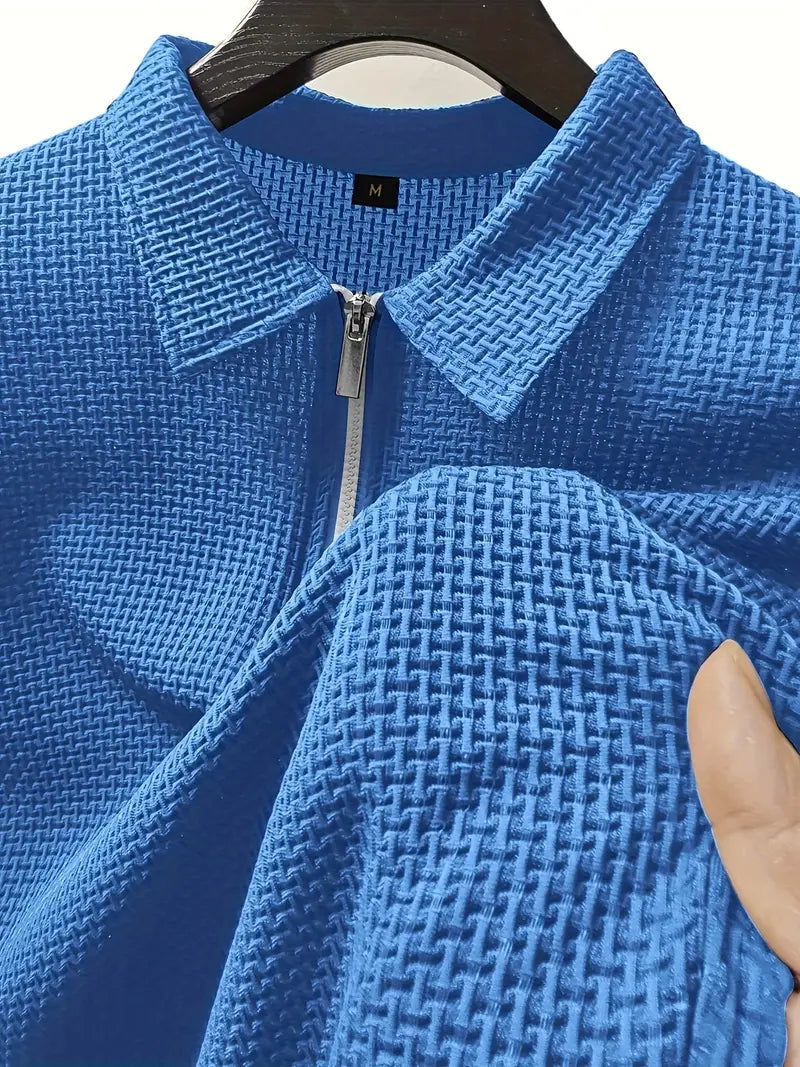 Elian Herren Polohemd | Hochelastische Materialmischung, Kurzarm, Freizeit 10