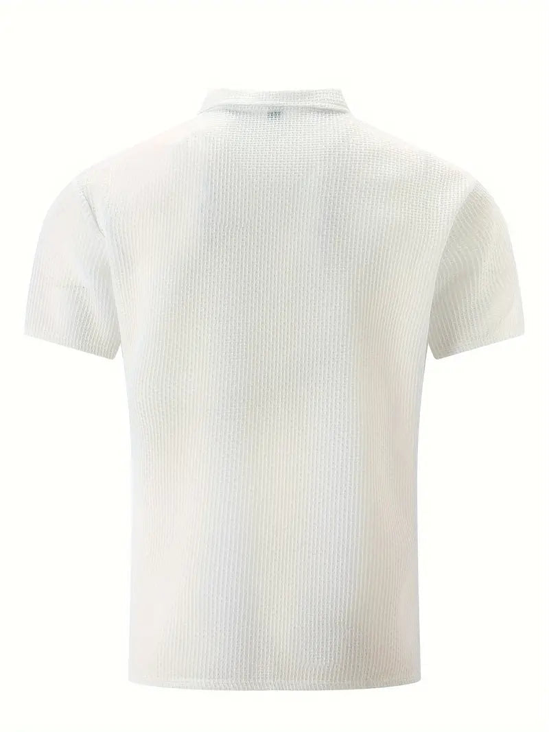 Elian Herren Polohemd | Hochelastische Materialmischung, Kurzarm, Freizeit 2