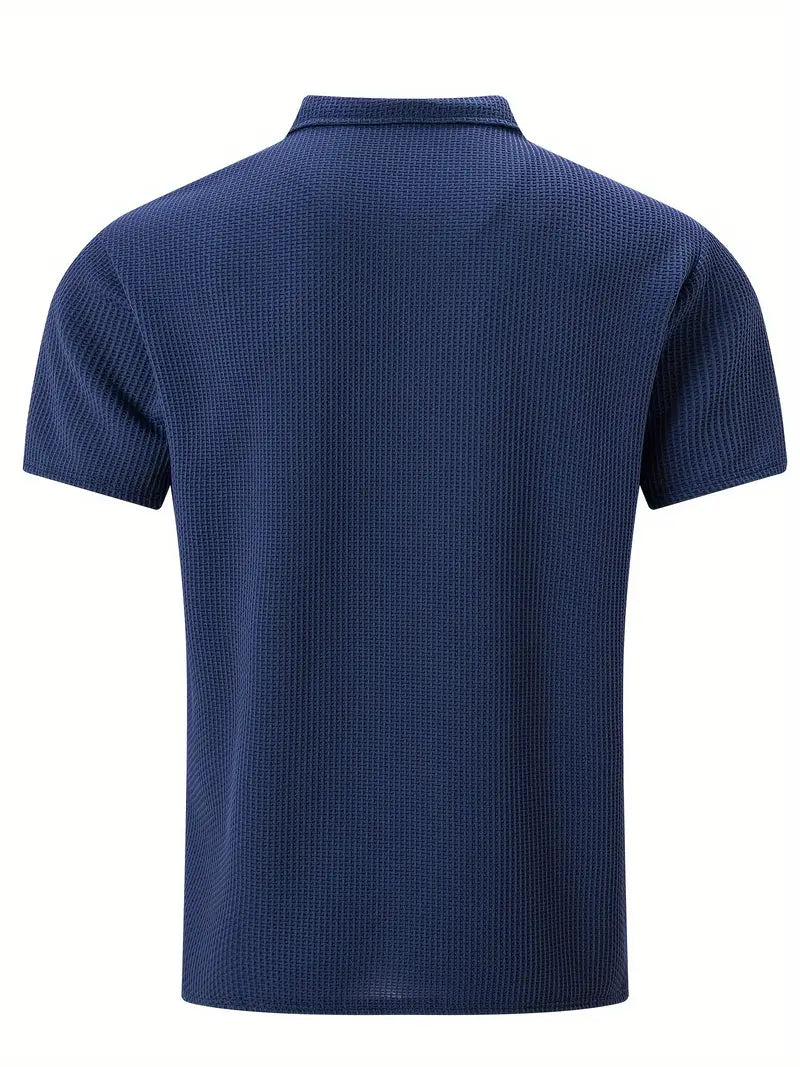 Elian Herren Polohemd | Hochelastische Materialmischung, Kurzarm, Freizeit 4