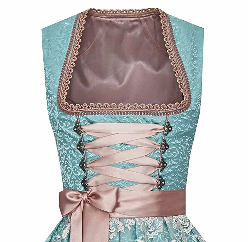Elysia Damen Kleid | Baumwolle, Festliches Trachtenkleid mit Schürze 1