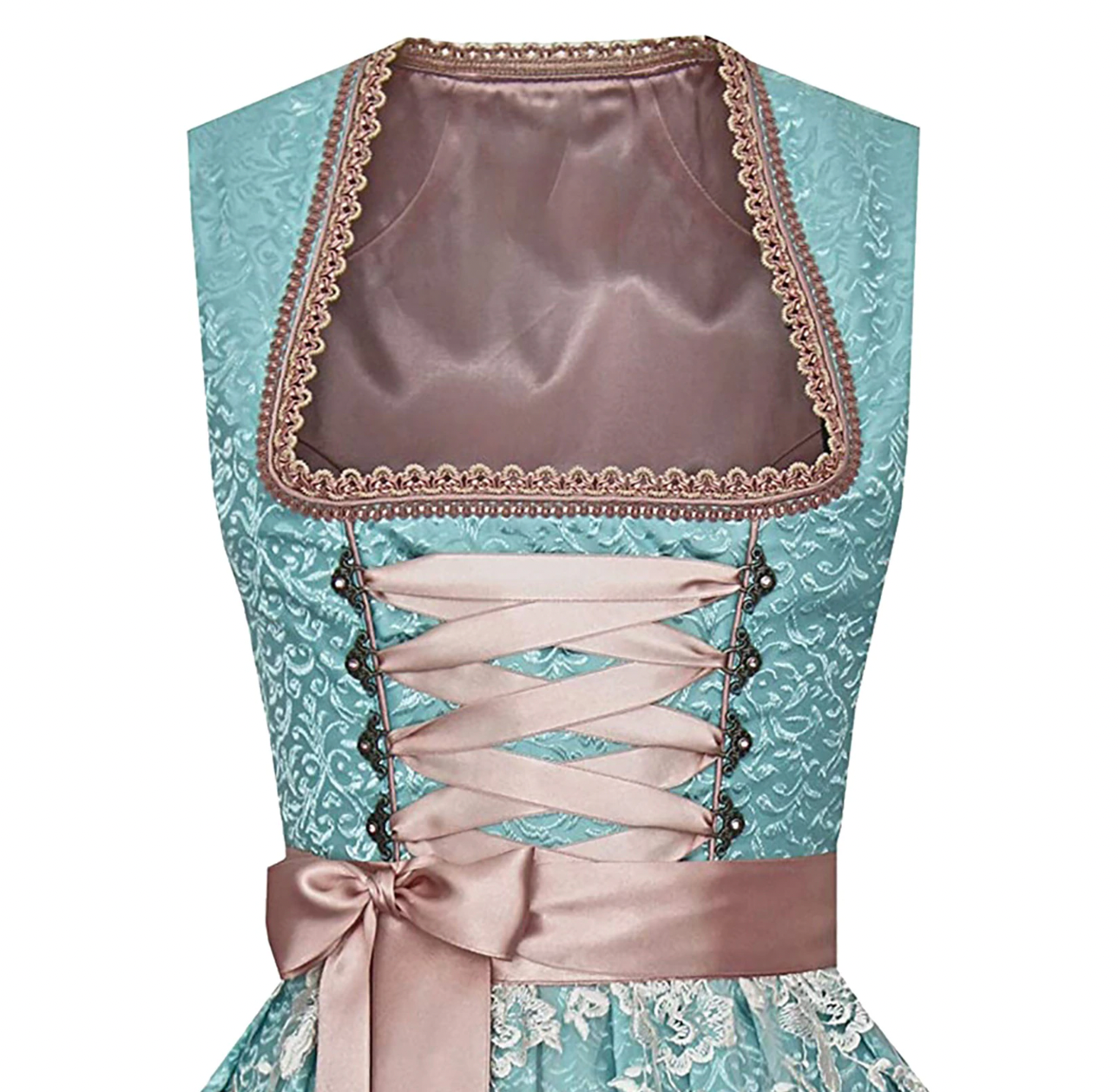 Elysia Damen Kleid | Baumwolle, Festliches Trachtenkleid mit Schürze 1