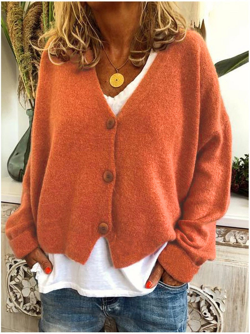 Gera Damen Strickjacke | V-Ausschnitt, Bequem und Vielseitig 0