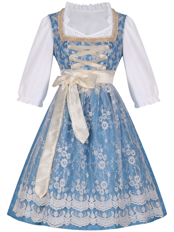 Gina Damen Dirndl | Polyester-Mischung, Elegantes Design für Trachtenmode 0