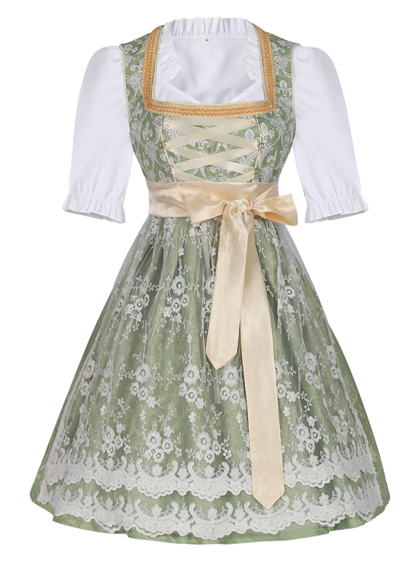 Gina Damen Dirndl | Polyester-Mischung, Elegantes Design für Trachtenmode 8