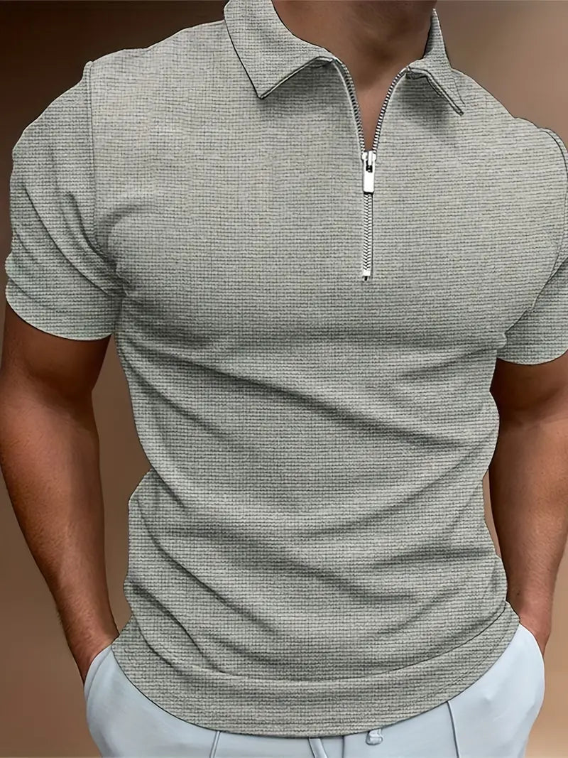 Jaro Herren Poloshirt | Kurzarm mit Reißverschluss, Modernes Design 0