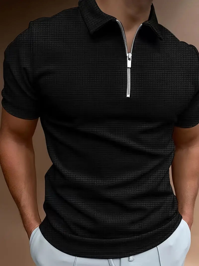 Jaro Herren Poloshirt | Kurzarm mit Reißverschluss, Modernes Design 1