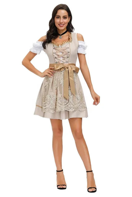 Kyline Damen Dirndl | Baumwollmix, Traditionell & Modern 1