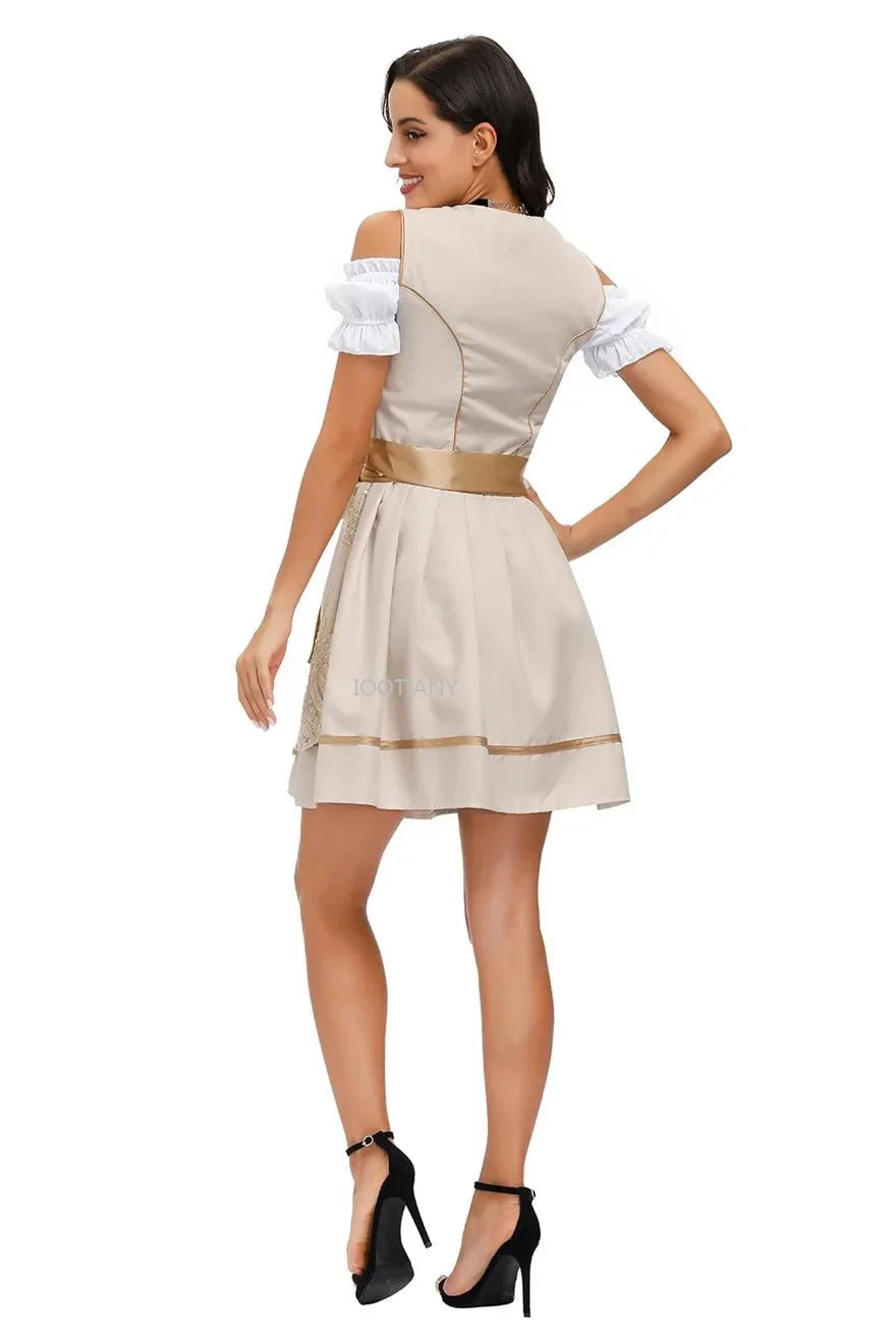 Kyline Damen Dirndl | Baumwollmix, Traditionell & Modern 3