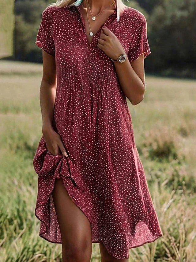 Mavi Damen Hemdblusenkleid | Hochwertige Baumwollmischung, Midi, Kurzarm 1