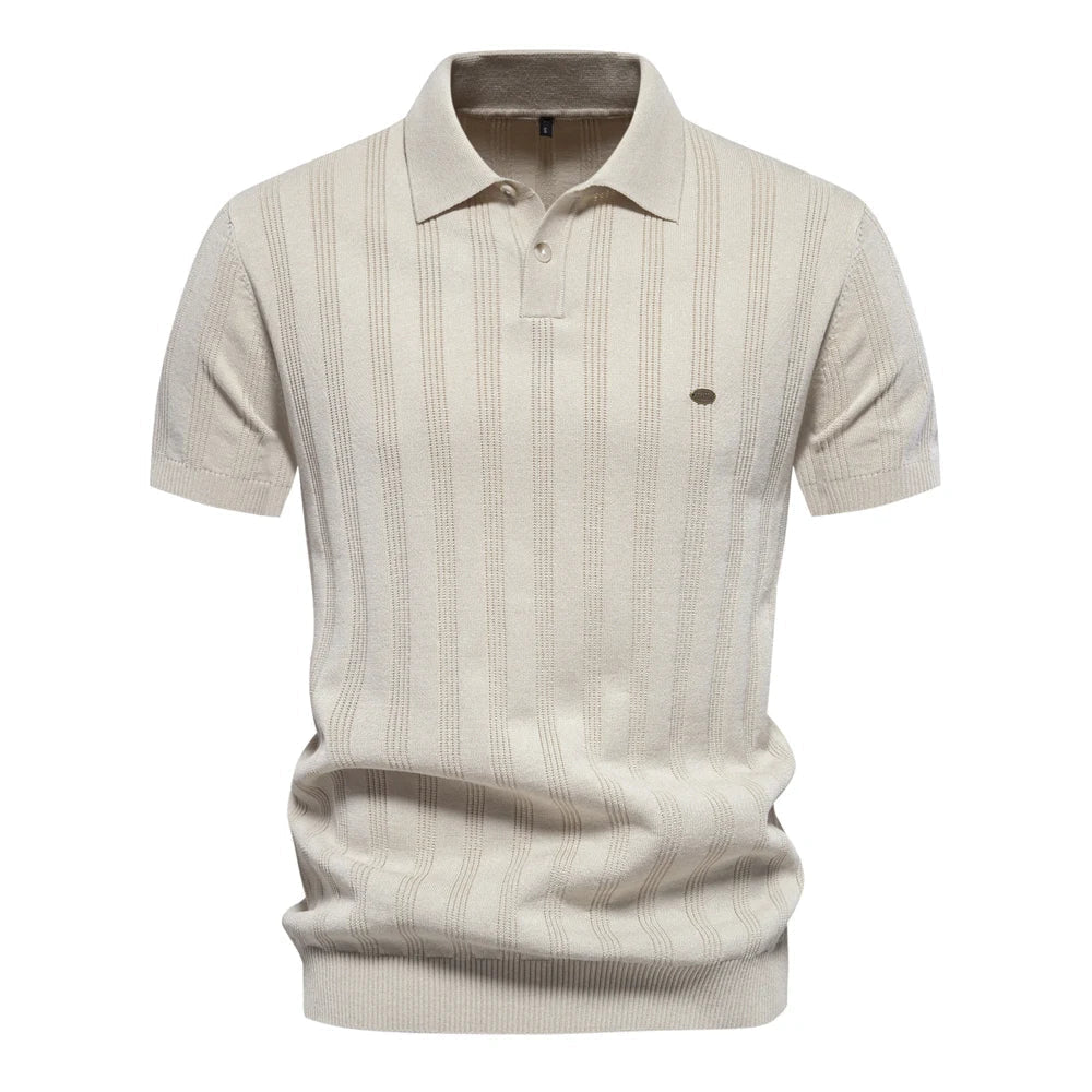 Mavi Herren Poloshirt | Atmungsaktives Rippenstrick, Modern 0