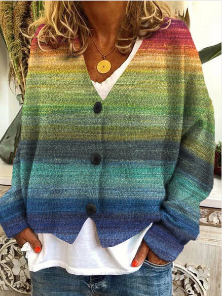Mela Damen Strickjacke | Mehrfarbig, Bequem, Atmungsaktiv 2