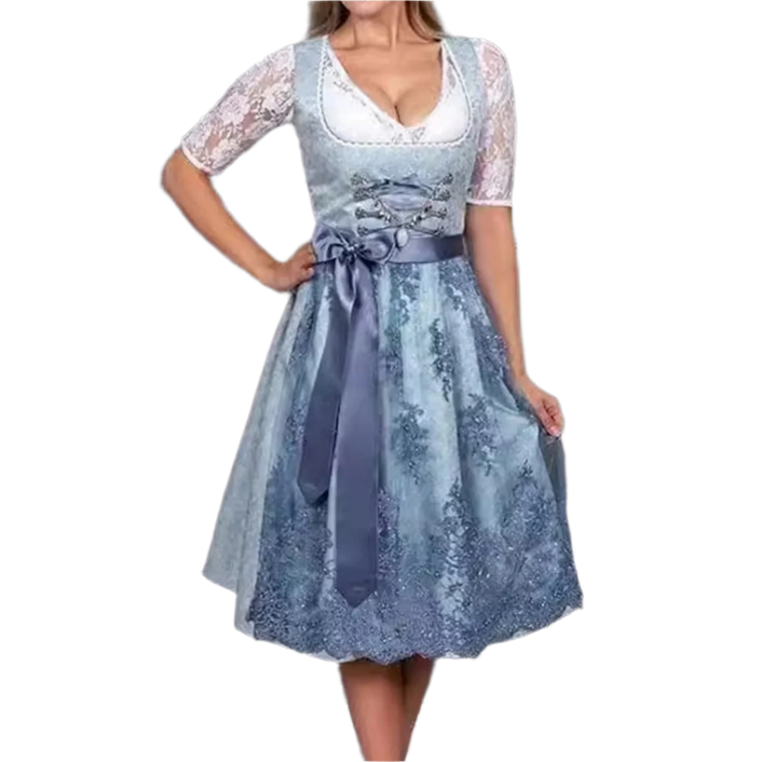Melin Damen Dirndlkleid | Baumwoll-Mischung, Elegantes Design 0