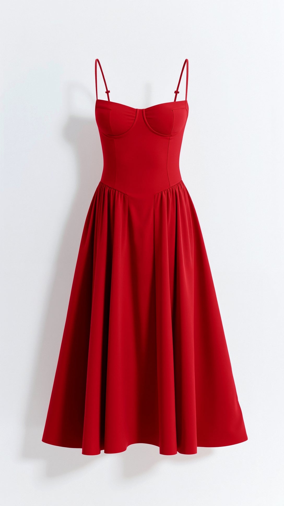 Midikleid Sommer mit Strukturiertem Bustier und Gerafftem Rock – Elegantes Festkleid für Besondere Anlässe 5
