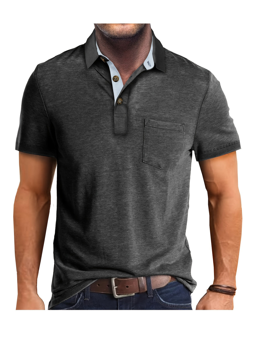Miro Herren Poloshirt | Atmungsaktive Baumwolle, Kurzarm 5