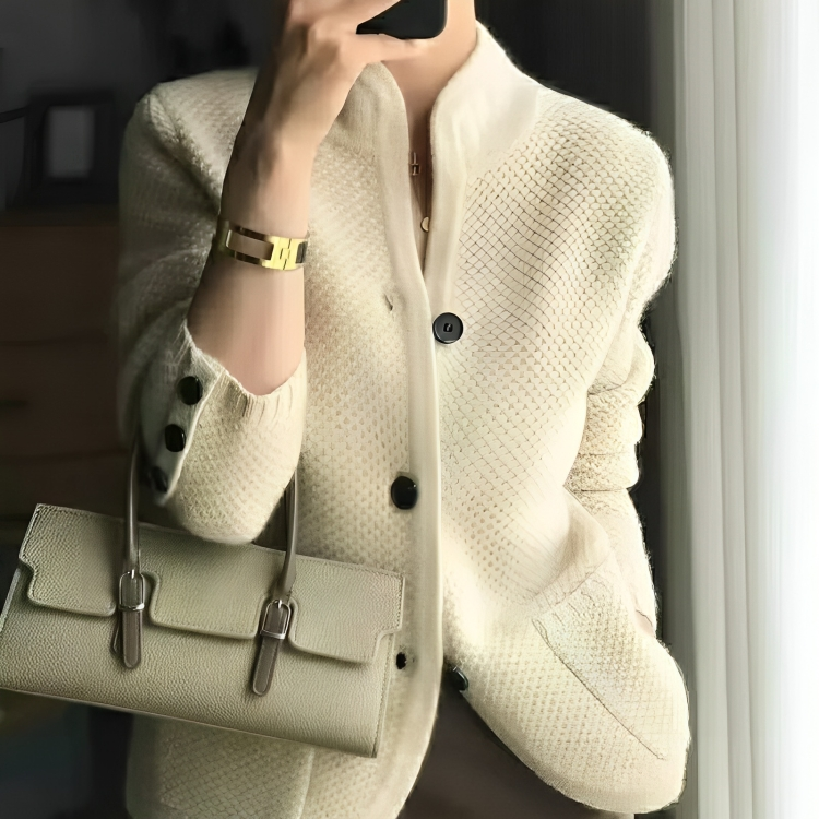 Sarina Damen Strickjacke | Weicher Acryl, Vielseitig 0