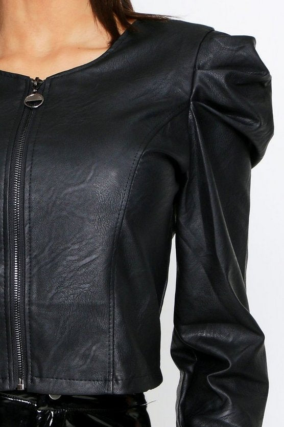 Selina Damen Lederjacke | Hochwertiges Leder, Klassischer Chic, Schwarz 5