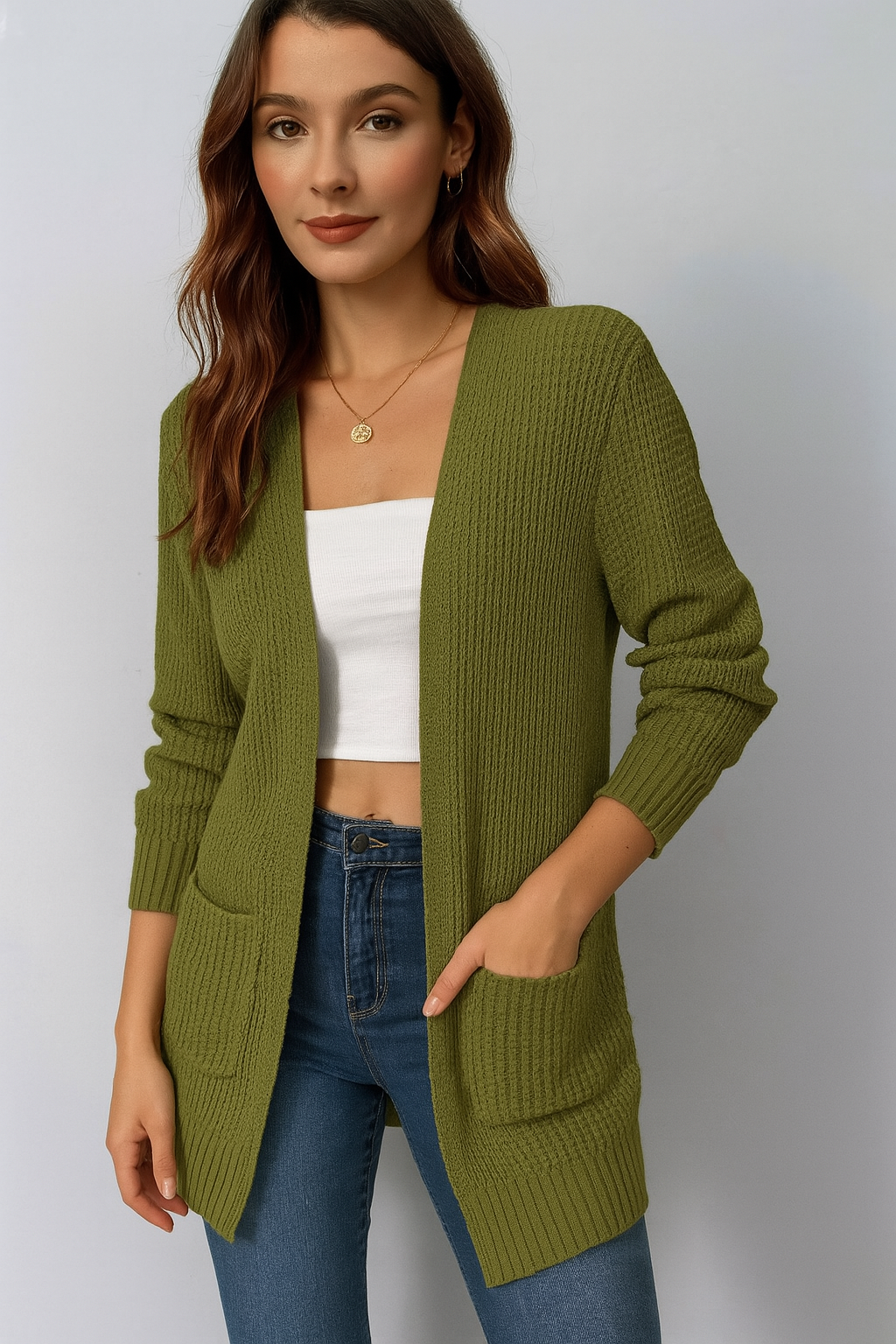 Lilia Damen Strickjacke | Hochwertige Strickware, Klassisch Bequem
