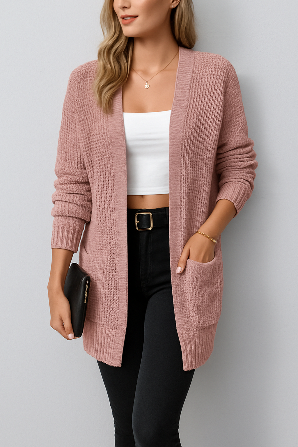 Lilia Damen Strickjacke | Hochwertige Strickware, Klassisch Bequem